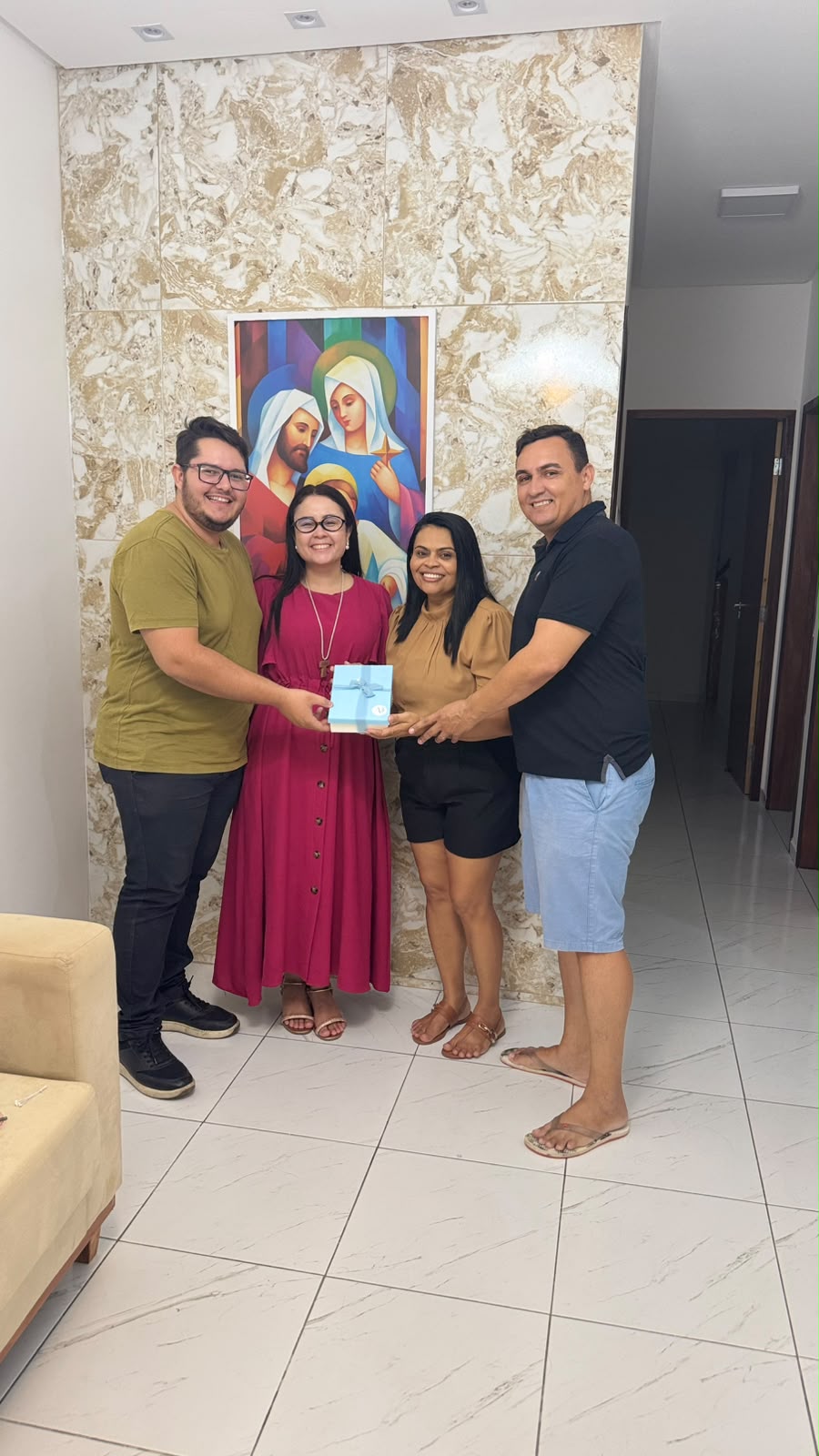 Entrega dos convites aos padrinhos